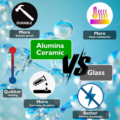 Super Mini Aquarium Heater 25W Alumina Ceramic Betta Heater Adjustable Submersible Fish Heater Small Fish Tank Heater Turtle Heater with Digital Display Thermostat, for 3-5 Gallon Tanks