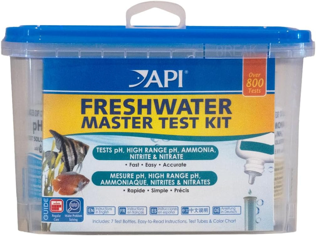 FRESHWATER MASTER TEST KIT 800-Test Freshwater Aquarium Water Master Test Kit, White, Single, Multi-Colored