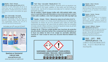 Ph TEST & ADJUSTER KIT 250-Test Freshwater Aquarium Water Ph Test and Adjuster Kit