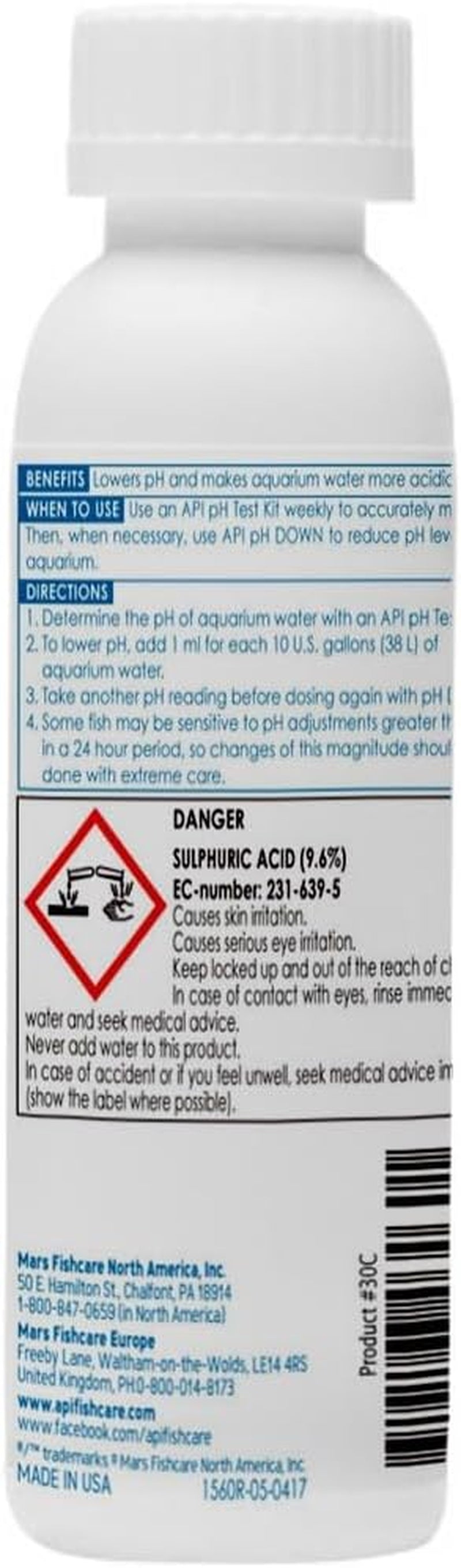 Ph down Freshwater Aquarium Water Ph Reducing Solution 4-Ounce Bottle