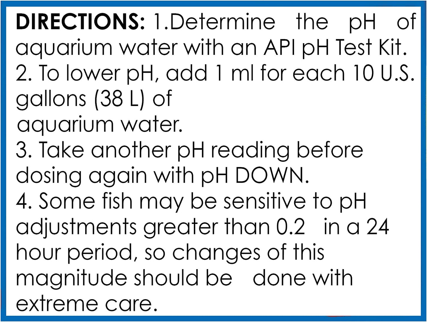 Ph down Freshwater Aquarium Water Ph Reducing Solution 4-Ounce Bottle