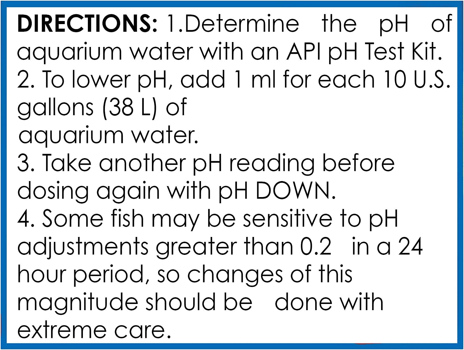 Ph down Freshwater Aquarium Water Ph Reducing Solution 4-Ounce Bottle