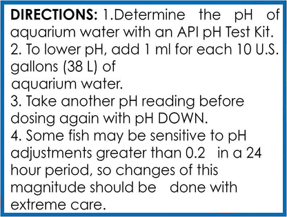 Ph down Freshwater Aquarium Water Ph Reducing Solution 4-Ounce Bottle