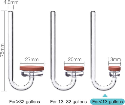 CO2 Diffuser for Aquarium Plant Mini CO2 Atomizer, U-Shaped-S