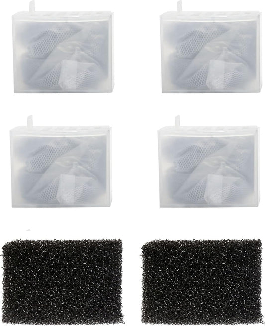 Replacement Cartridge for Fish Tank Filter Magi Mini/200, Aquarium Filter Foam and Active Carbon